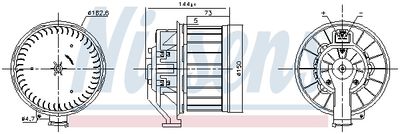 Interior Blower NISSENS 87646