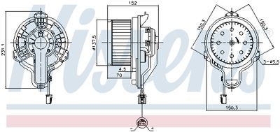 Interior Blower NISSENS 87648