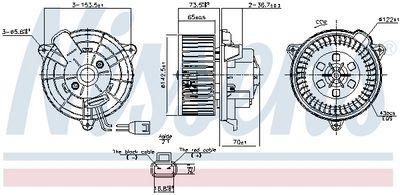 Interior Blower NISSENS 87649