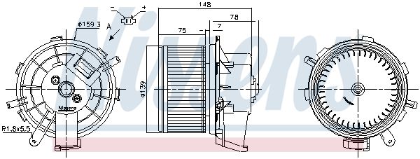 NISSENS 87675 Interior Blower