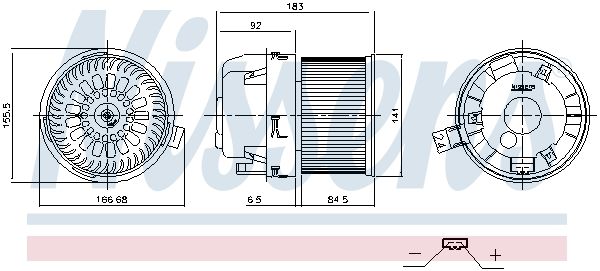 NISSENS 87677 Interior Blower