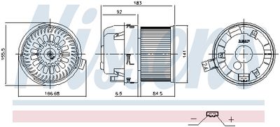 Interior Blower NISSENS 87677