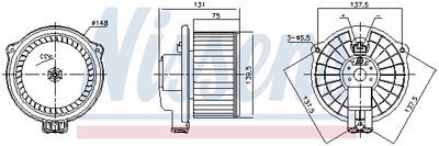 Interior Blower NISSENS 87717