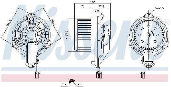 NISSENS 87867 Interior Blower
