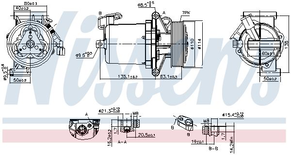 NISSENS 890172 Compressor, air conditioning