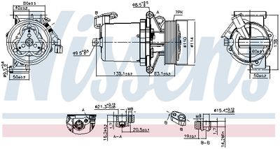 Compressor, air conditioning NISSENS 890172