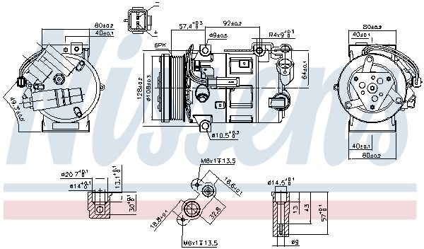 NISSENS 890210 Compressor, air conditioning