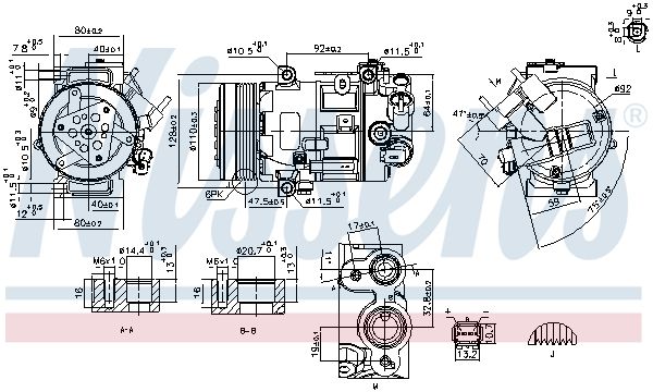 NISSENS 890420 Compressor, air conditioning
