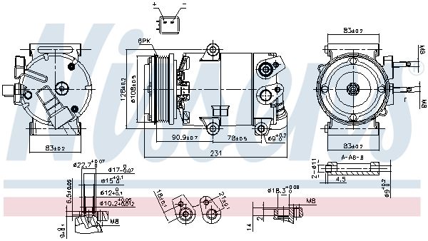 NISSENS 890588 Compressor, air conditioning