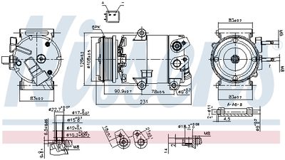 Compressor, air conditioning NISSENS 890588