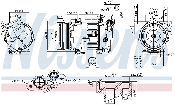 NISSENS 890606 Compressor, air conditioning