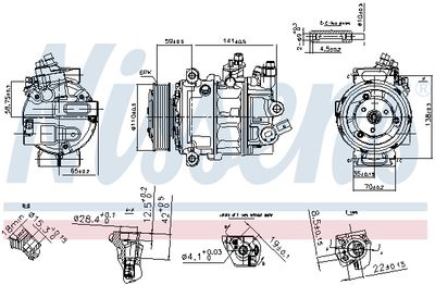 Compressor, air conditioning NISSENS 890754