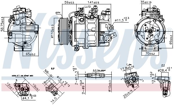 NISSENS 890755 Compressor, air conditioning