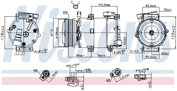 NISSENS 890788 Compressor, air conditioning