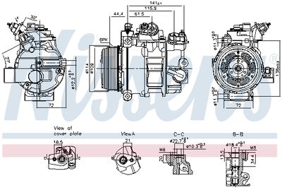 Compressor, air conditioning NISSENS 890793