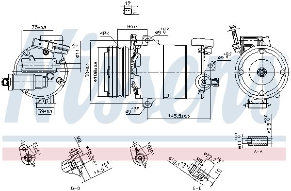 NISSENS 890794 Compressor, air conditioning