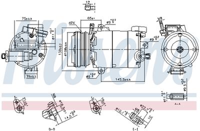 Compressor, air conditioning NISSENS 890794