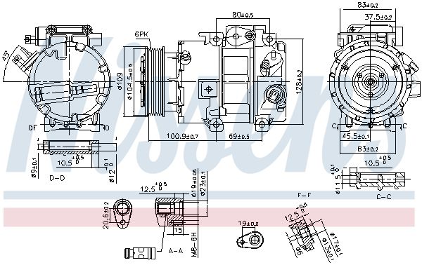 NISSENS 890915 Compressor, air conditioning