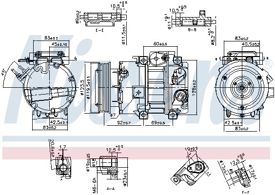NISSENS 890917 Compressor, air conditioning