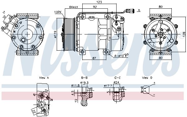 NISSENS 890945 Compressor, air conditioning
