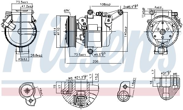 NISSENS 890948 Compressor, air conditioning