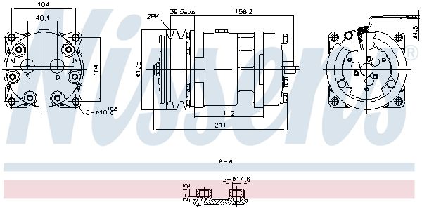 NISSENS 891000 Compressor, air conditioning