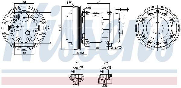 NISSENS 891002 Compressor, air conditioning