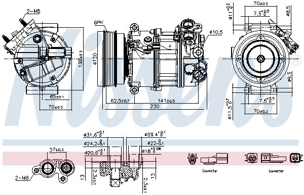 NISSENS 891004 Compressor, air conditioning