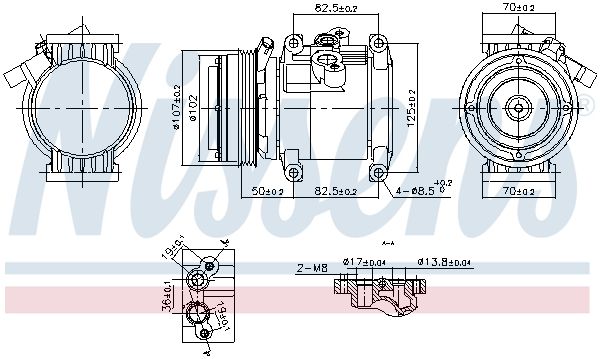 NISSENS 891011 Compressor, air conditioning