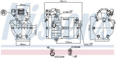 Compressor, air conditioning NISSENS 891020