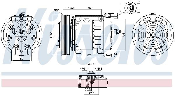 NISSENS 891073 Compressor, air conditioning
