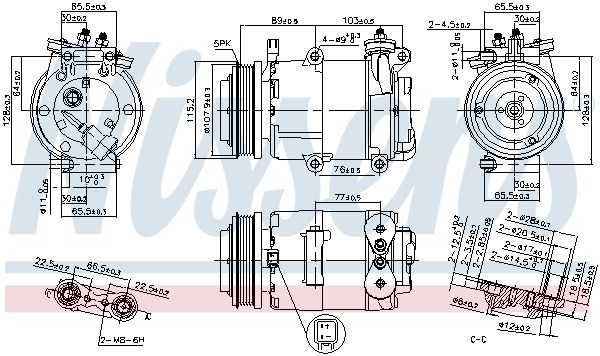 NISSENS 89383 Compressor, air conditioning