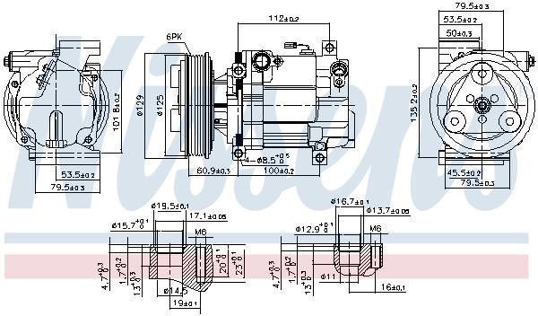 NISSENS 89549 Compressor, air conditioning