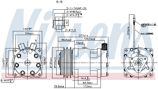 NISSENS 89849 Compressor, air conditioning