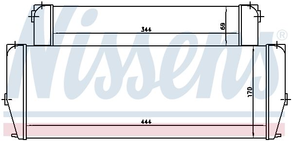 NISSENS 90587 Oil Cooler, engine oil