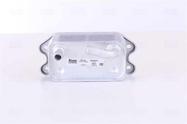 NISSENS 90714 Oil Cooler, engine oil