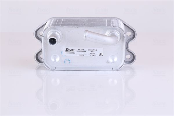 NISSENS 90738 Oil Cooler, engine oil