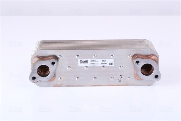 NISSENS 90827 Oil Cooler, engine oil