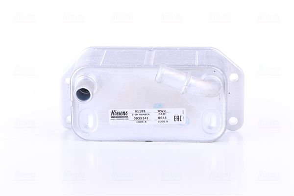 NISSENS 91188 Oil Cooler, engine oil