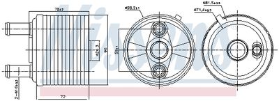 Oil Cooler, automatic transmission NISSENS 91267