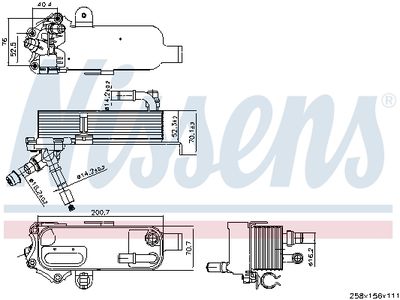 Oil Cooler, automatic transmission NISSENS 91298