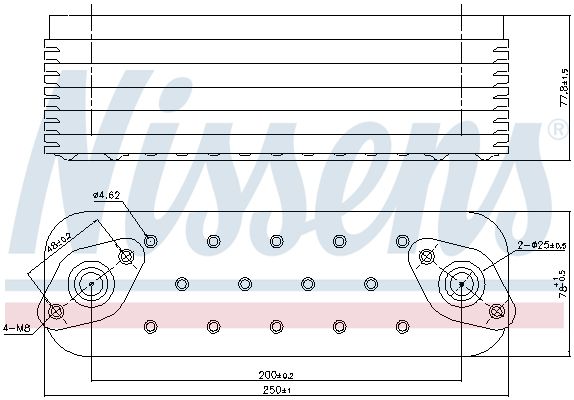 NISSENS 91465 Oil Cooler, engine oil