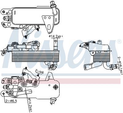 Oil Cooler, automatic transmission NISSENS 91480