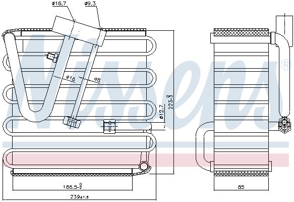 NISSENS 92022 Evaporator, air conditioning