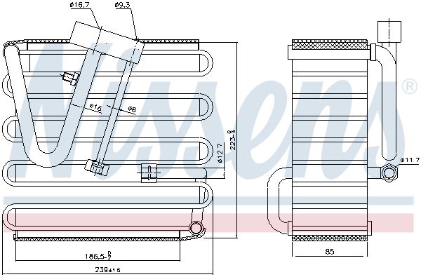 NISSENS 92023 Evaporator, air conditioning