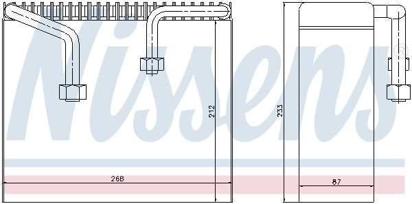 NISSENS 92068 Evaporator, air conditioning