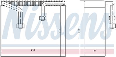 Evaporator, air conditioning NISSENS 92068