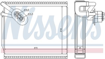 Evaporator, air conditioning NISSENS 92291