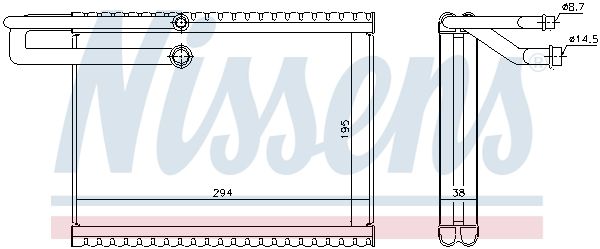 NISSENS 92323 Evaporator, air conditioning