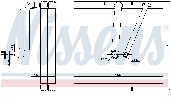 NISSENS 92381 Evaporator, air conditioning
